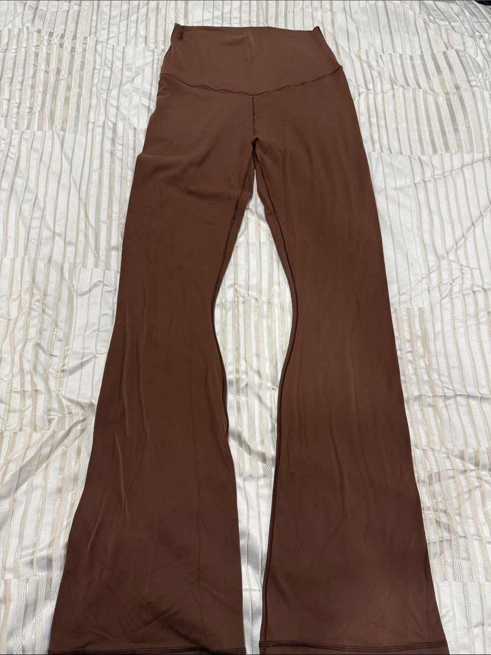 aerie High-Waist Flare Pants - Brown